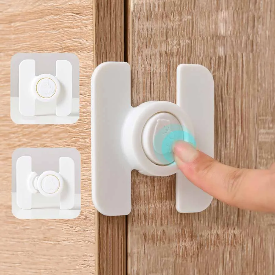 Cerradura de seguridad antipellizcos multifuncional para muebles - imagen 3
