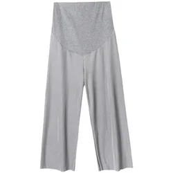 Pantalones de maternidad de cintura alta plisados, corte bota