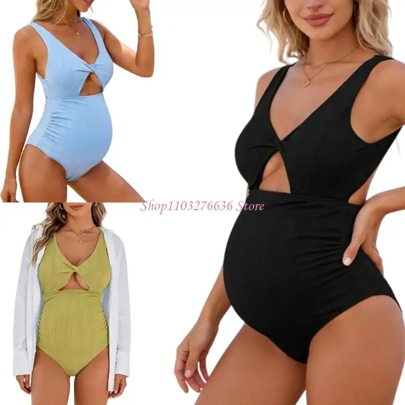 Bañador de premamá de talle alto con sujeción cómoda - imagen 4