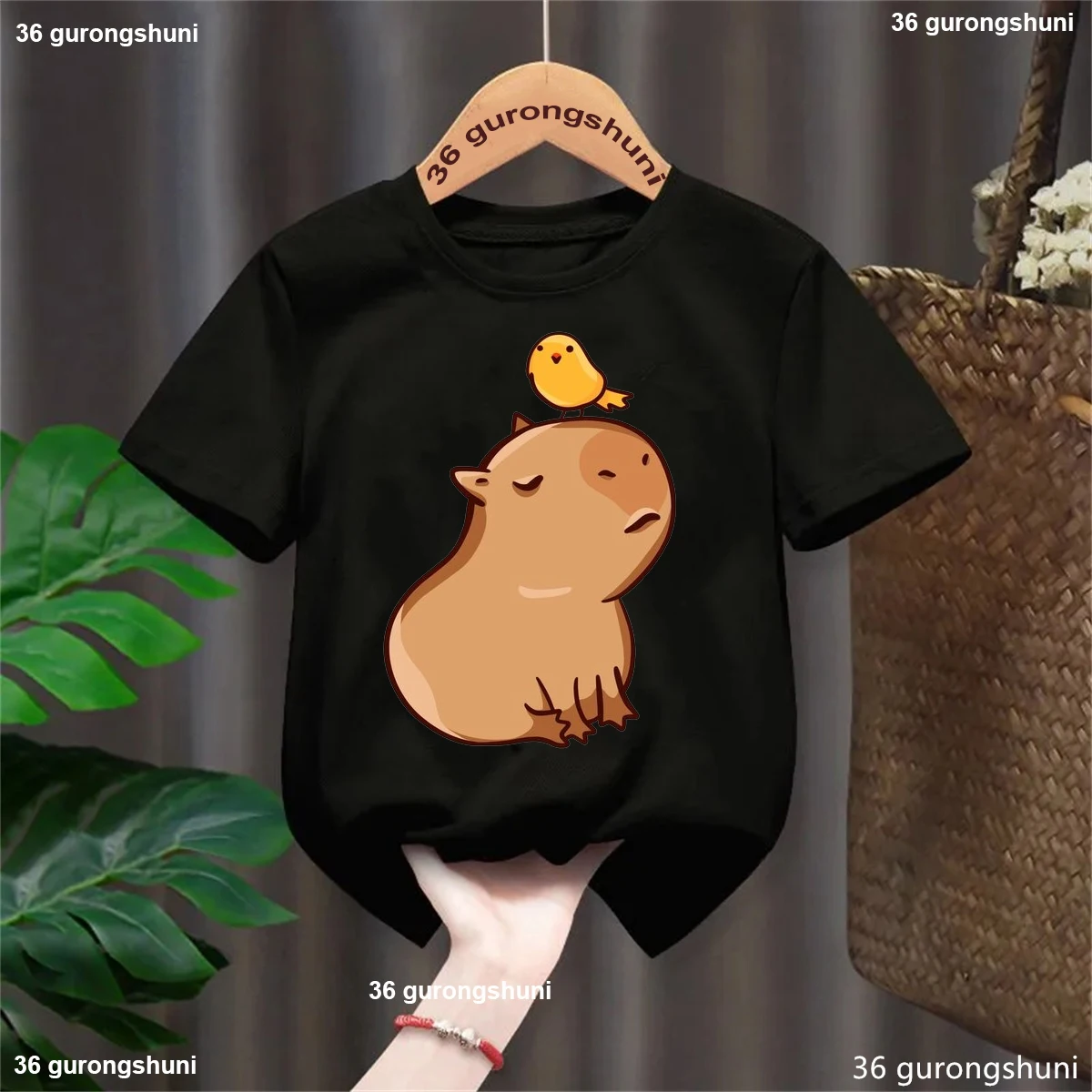 Camiseta de capibara para niños: estilo tierno veraniego - imagen 5