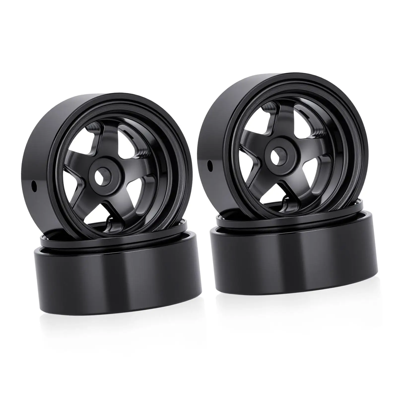 Llantas RC beadlock de aluminio para crawler todoterreno - imagen 3