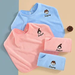 Babero de saliva lana coral multifunción para niños y higiene