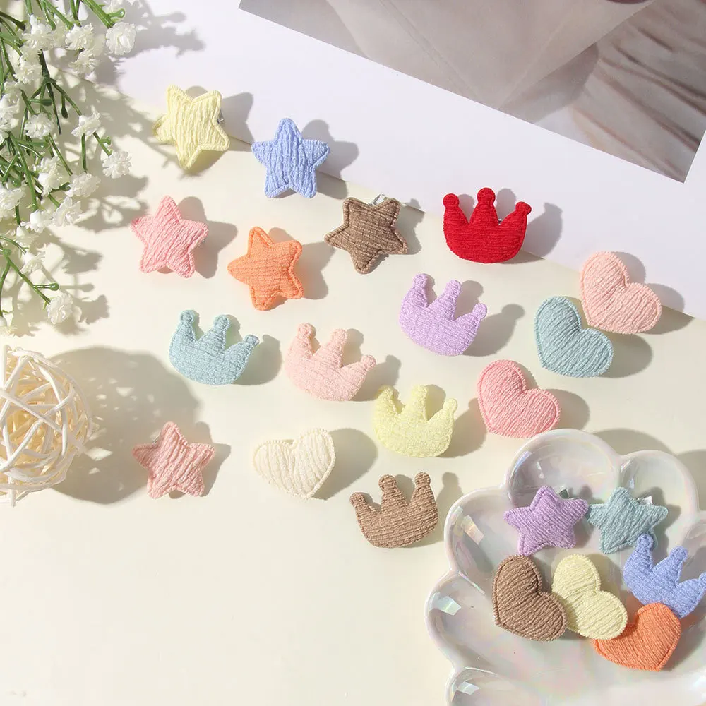Pinzas pelo niña – Colores pastel con corona y estrella - imagen 3
