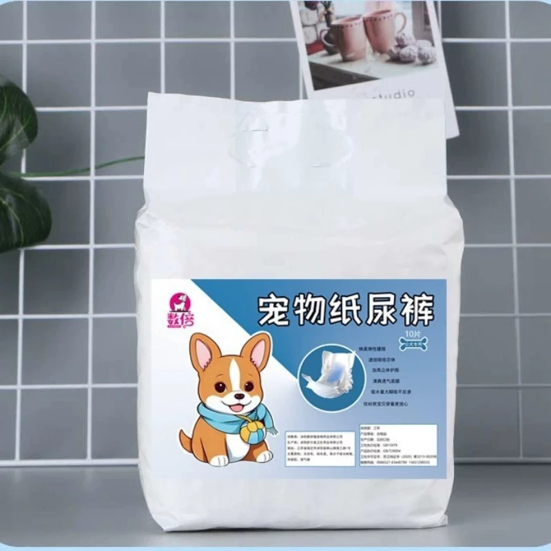 Pañales desechables para mascotas con absorción instantánea anti-fugas