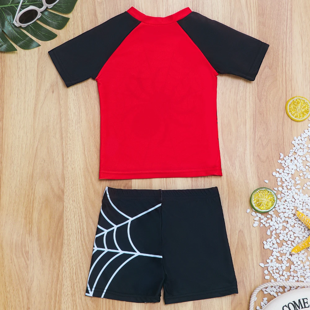 Traje de baño infantil dos piezas estampado araña secado rápido - imagen 5