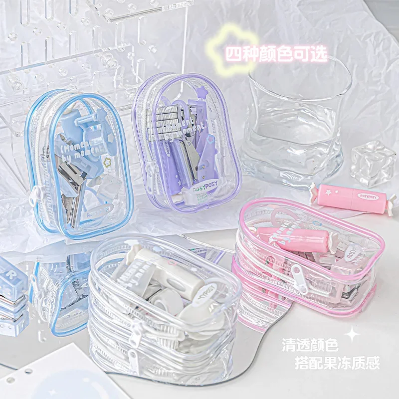 Kit de manualidades portátil con perforador y grapadora para niños - imagen 3