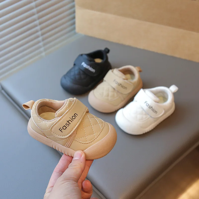 Zapatos planos antideslizantes para bebés con suela blanda invierno - imagen 3