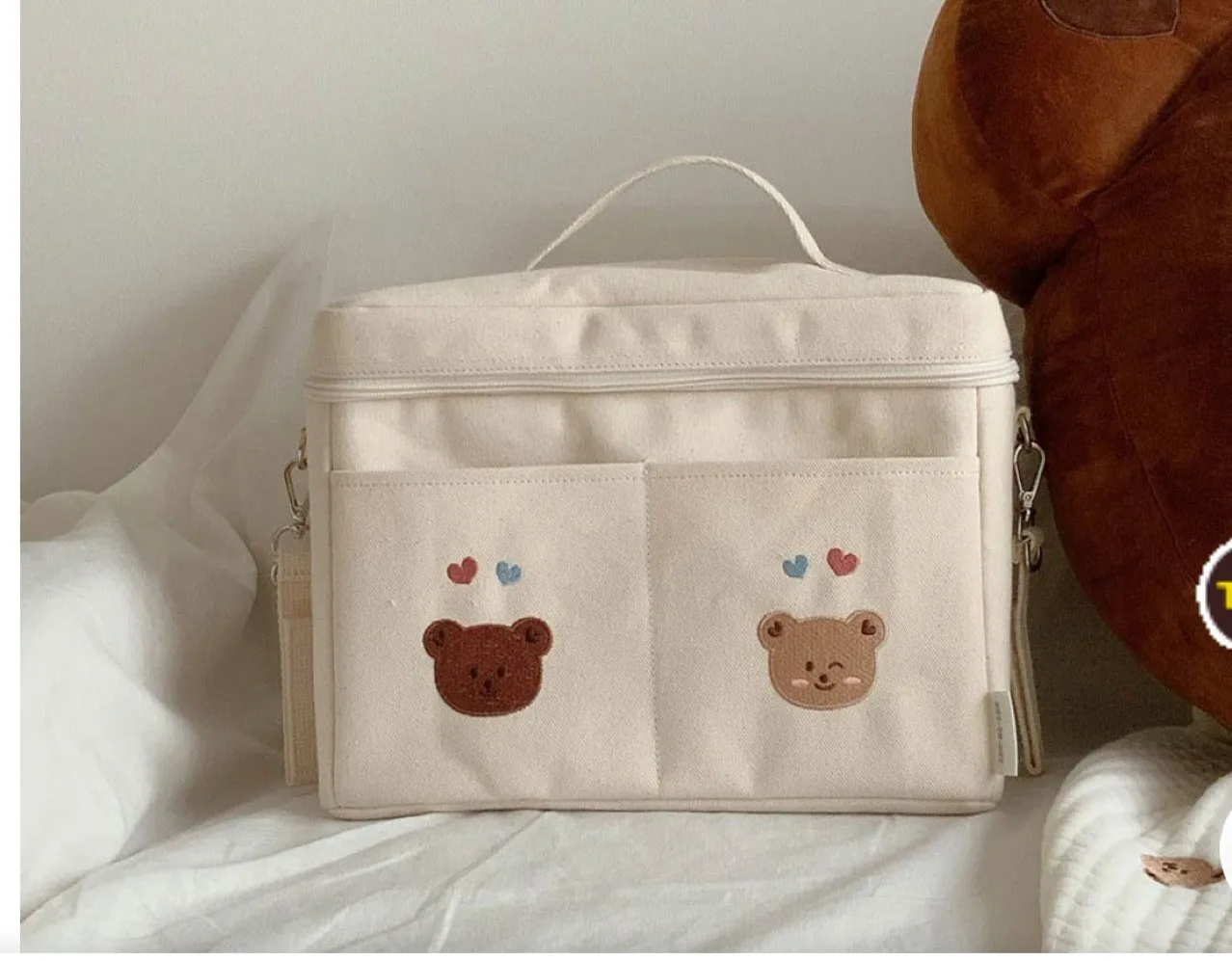 Bolsa térmica con estética de oso
