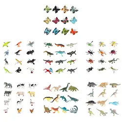 Figuras de animales realistas de plástico para niños y aula