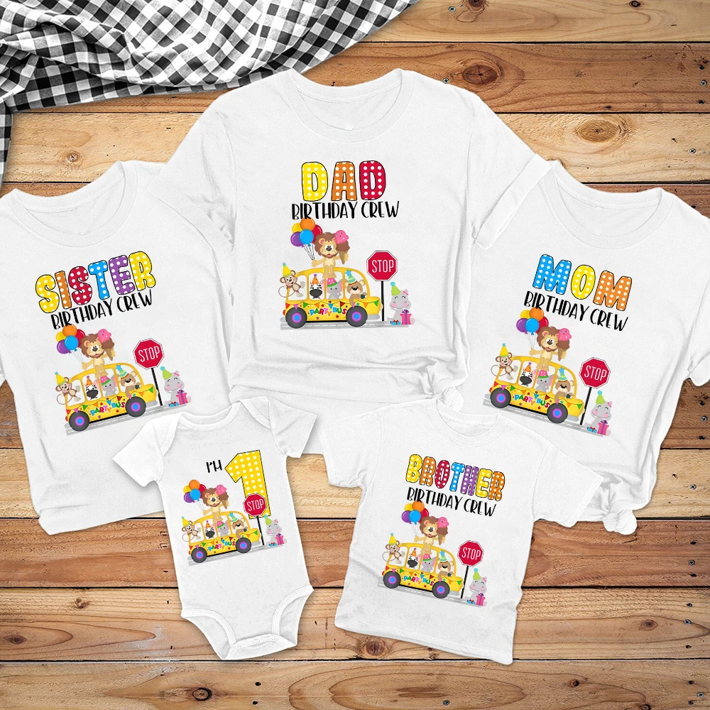 Conjunto para cumpleaños: camisetas y body con estampado de animales - imagen 5