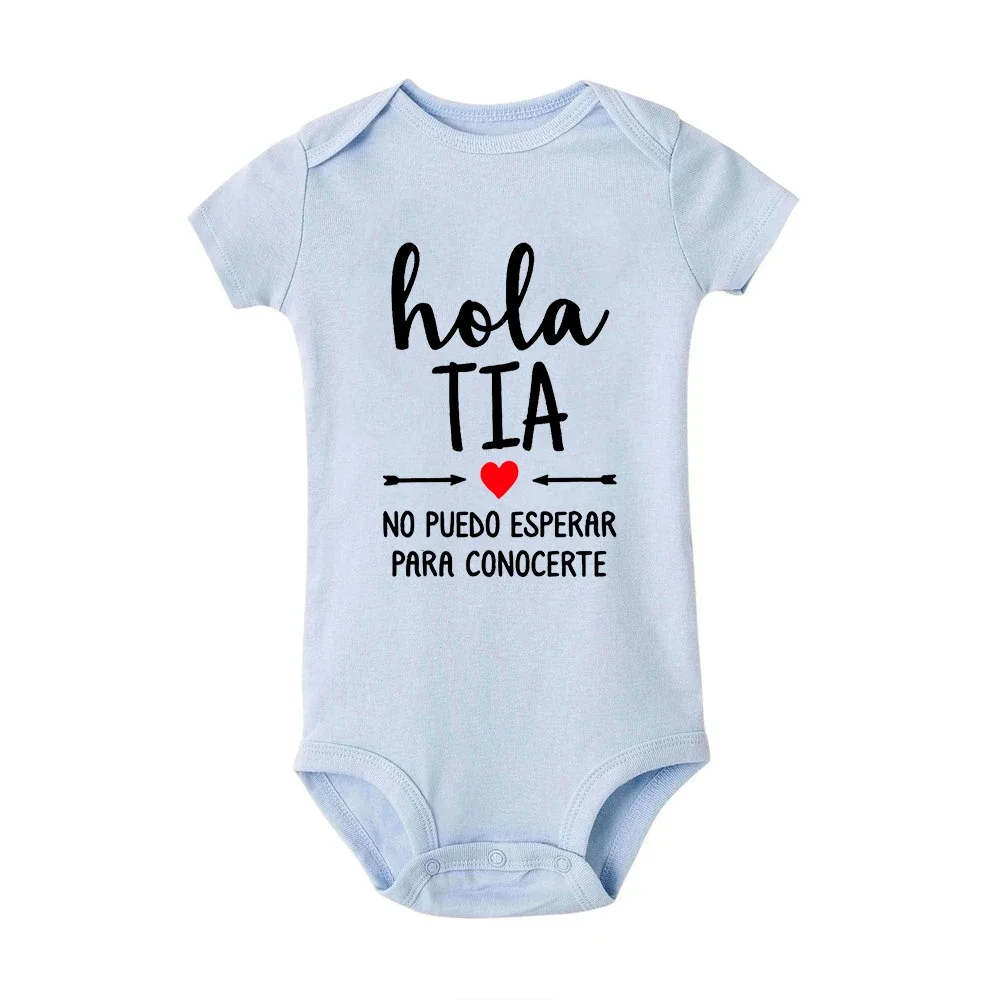 Hello Aunt-Pelele con estampado español para bebé - vista trasera