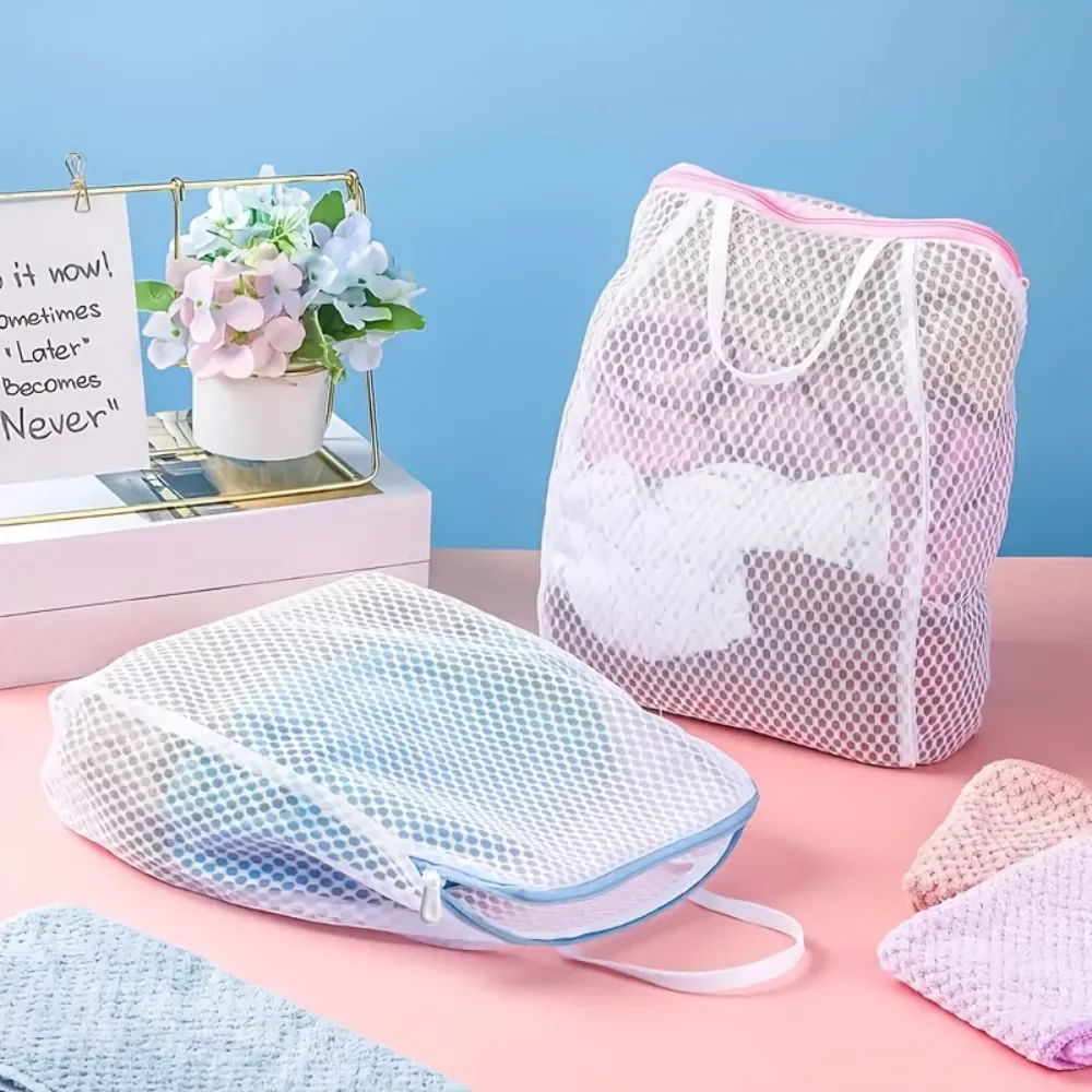 Bolsas de malla con asas y cremallera para prendas delicadas - imagen 2