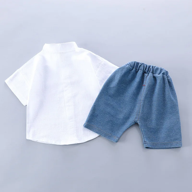 Conjunto de verano para bebé – Camiseta y shorts de algodón - imagen 4