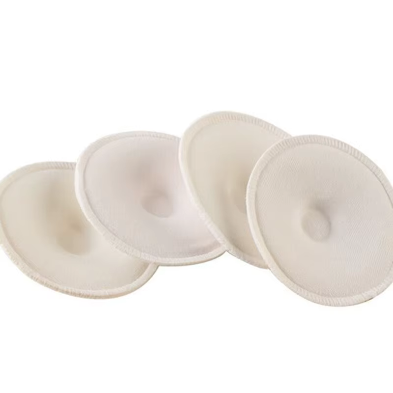 Almohadillas de Lactancia Algodón Absorbentes Reutilizables 4 uds