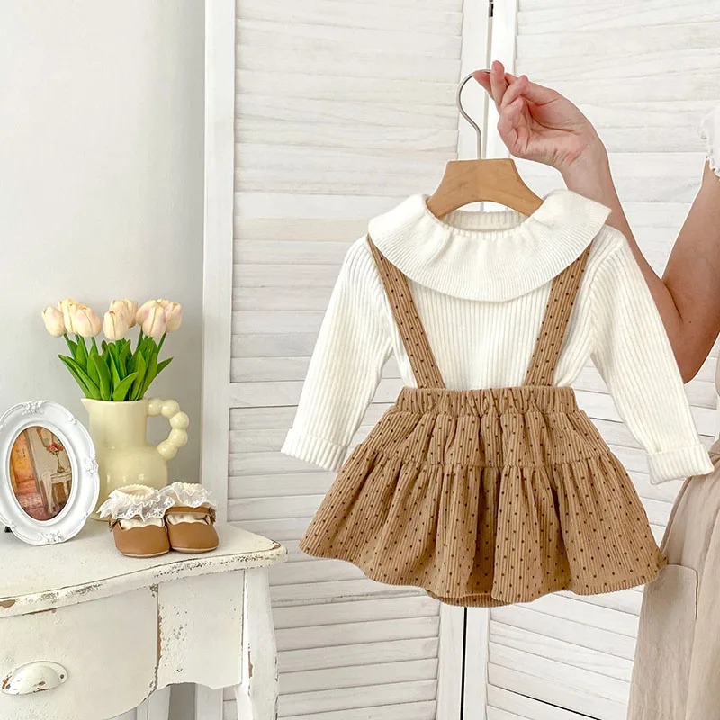 Falda con tirantes Milangel – Estampado floral para bebé - imagen 5