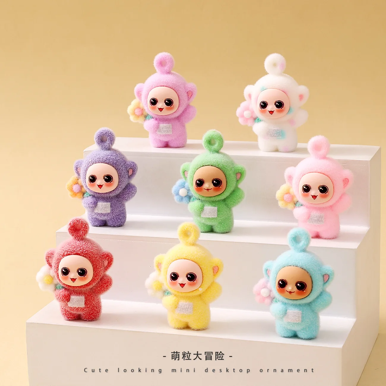 Figuras de muñecas bebé con flores para decorar escritorio regalo