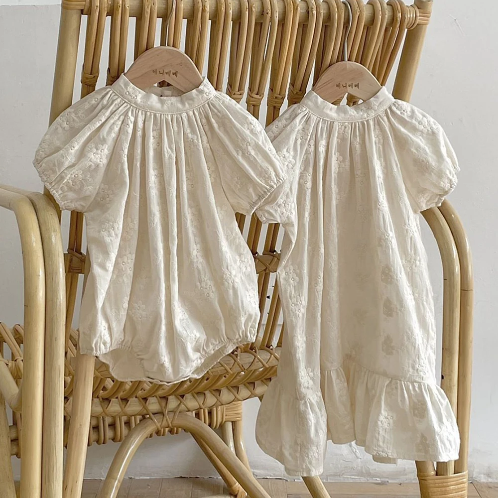 Vestido de verano infantil con bordado para cumpleaños - imagen 5