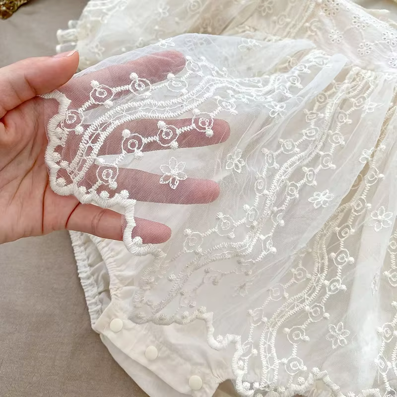 MILANCEL Body bebé niña encaje – Mono princesa una pieza - imagen 4