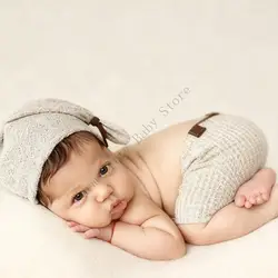 XXFE Traje fotográfico infantil con gorro y pantalón