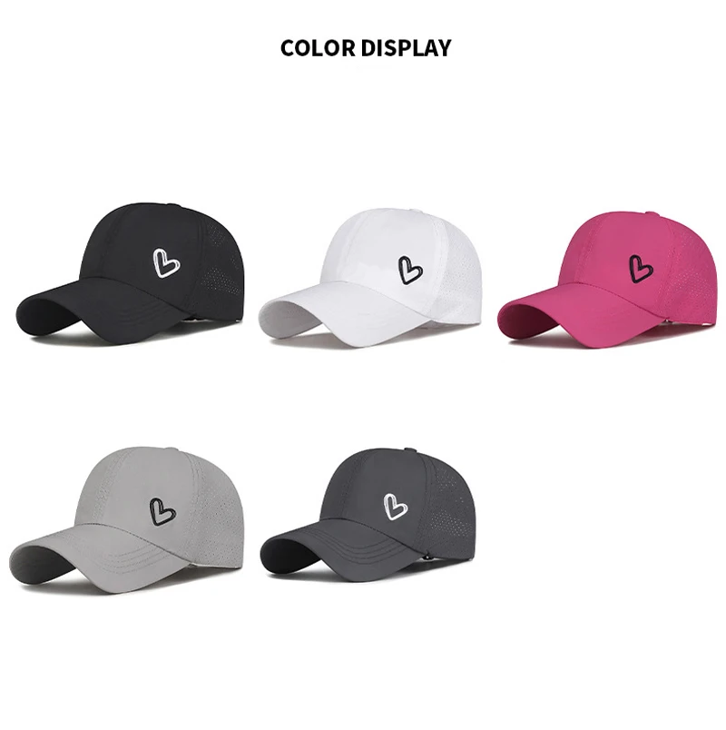 Vista frontal y perfil de una gorra deportiva con enfoque de verano