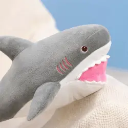 Peluche tiburón blanco algodón PP, animalito de dibujos