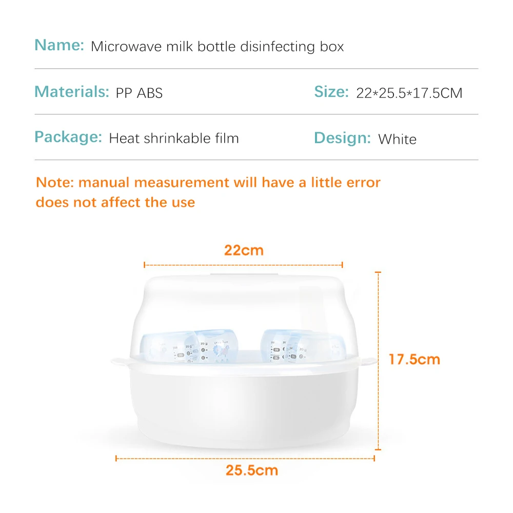 Esterilizador de biberones a vapor para microondas 4 en 1 compacto - imagen 2