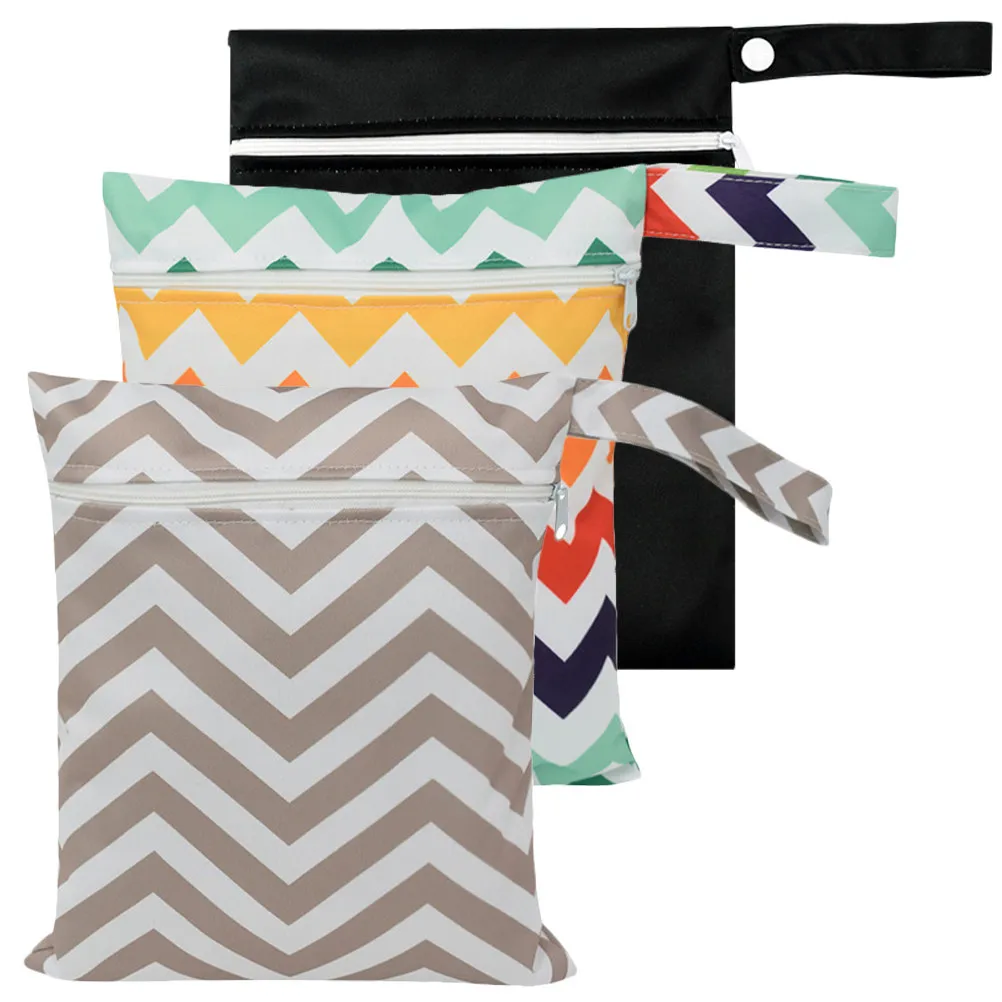 Bolsa para pañales impermeable con cremallera y organizador - imagen 4