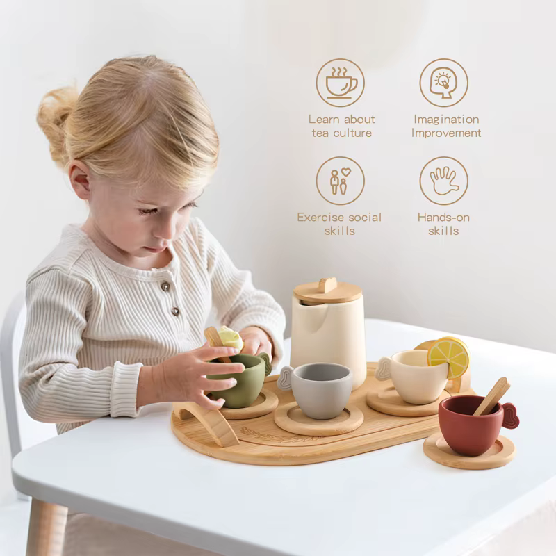 Juego de tetera Montessori en silicona