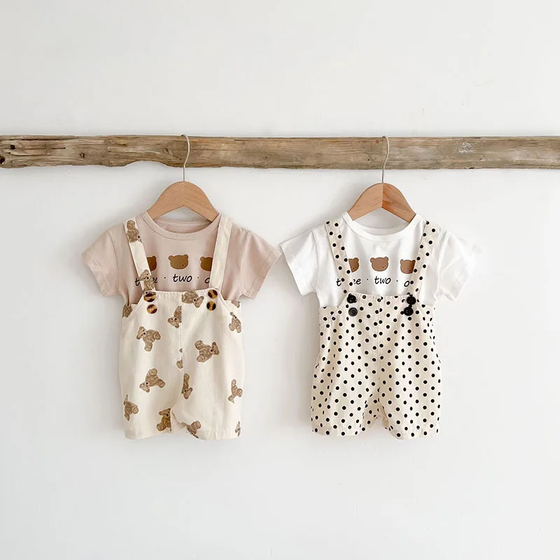 Conjunto de 2 piezas para bebé – Camiseta con dibujos animados