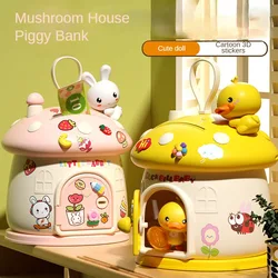 Hucha infantil de setas cartoon con pegatinas 3D DIY