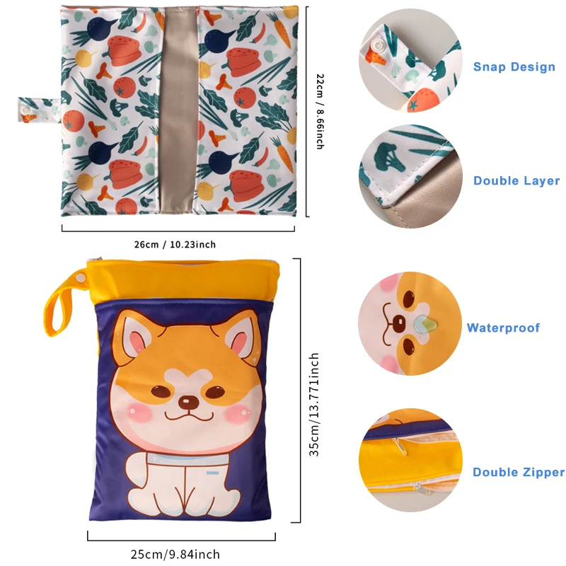 Babyshow Bolsa de Pañales para Cochecito – Neopreno impermeable - imagen 4
