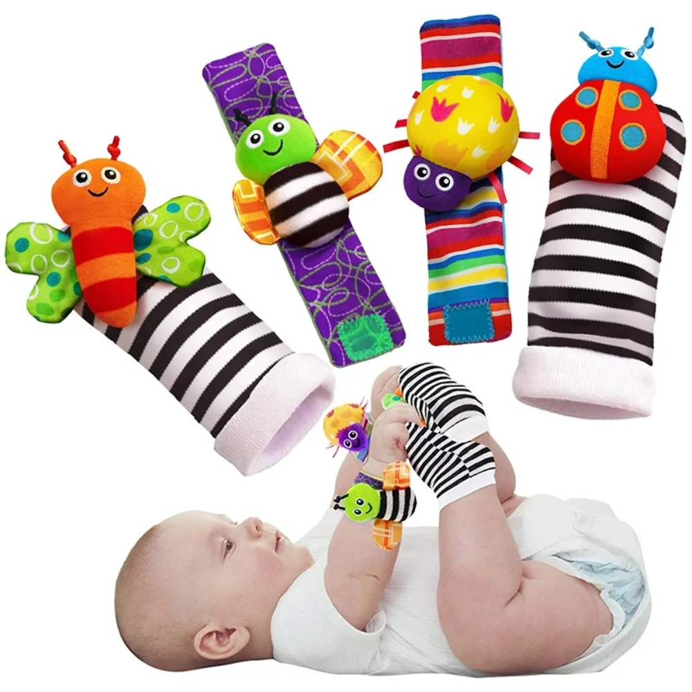 Set de sonajeros para bebé con animales y colores vivos