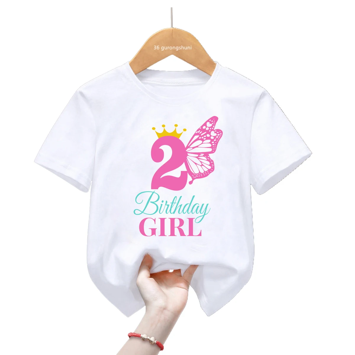 Camiseta princess con corona para niña – Manga corta - imagen 5