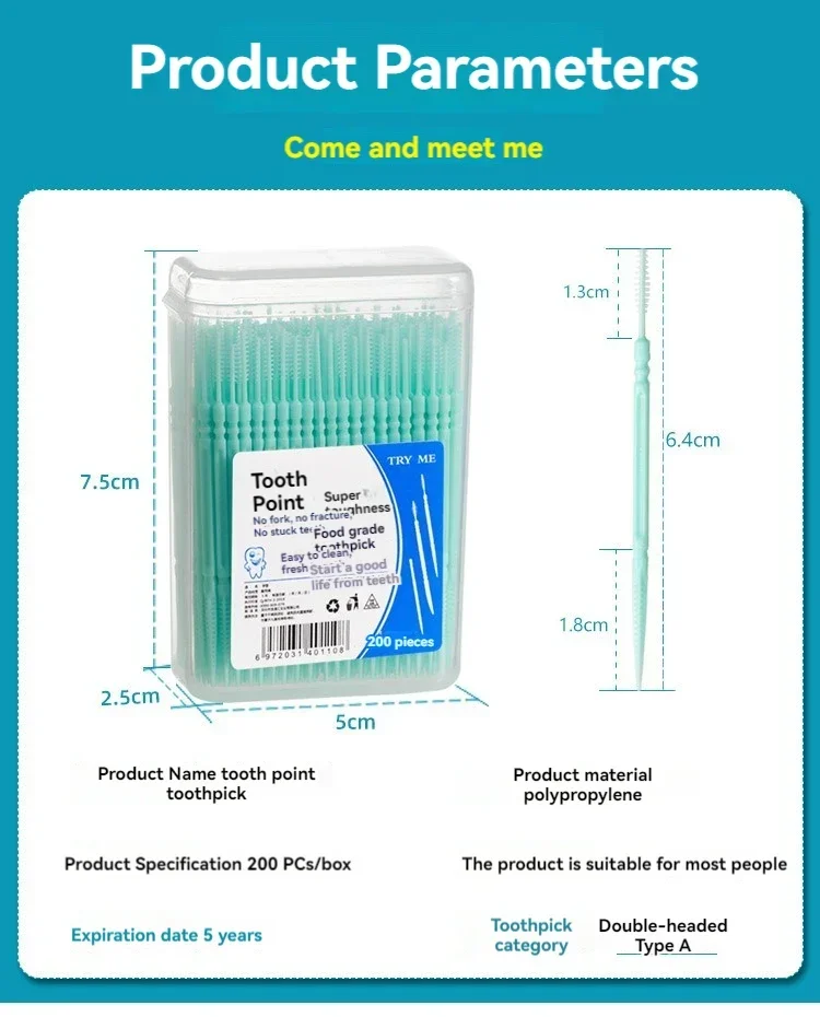 Cepillos interdentales desechables para el hogar con hilo dental - imagen 5