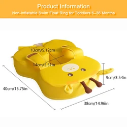 Anillo flotador de piscina para bebés 6-36 meses