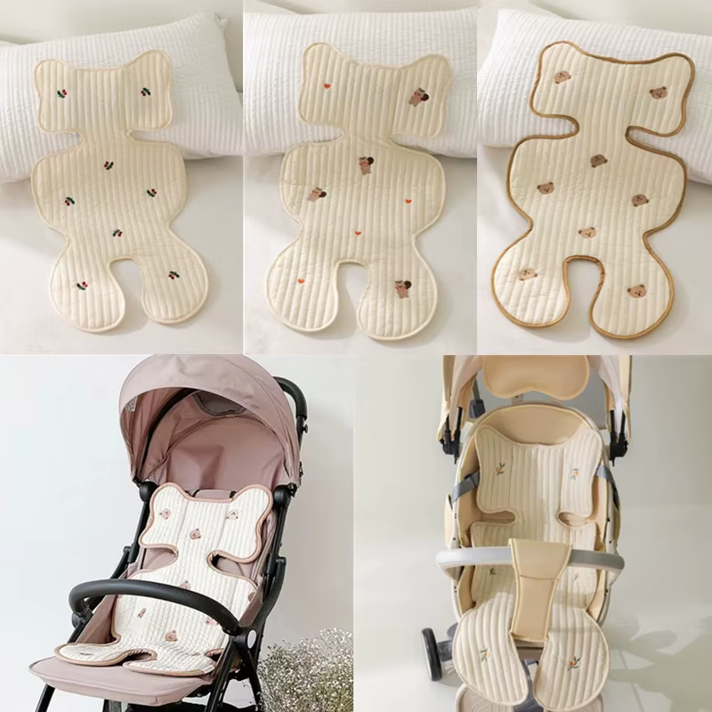 Asiento cochecito bebé transpirable – Cojín suave dibujos - imagen 2