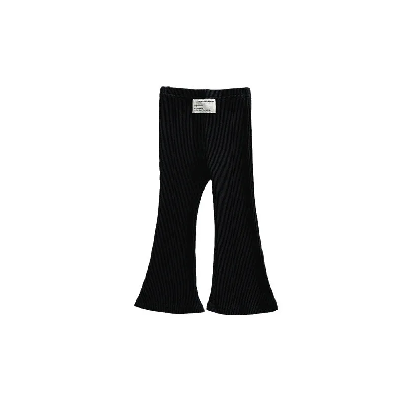 Pantalones elásticos lisos para niños y niñas 1-8 años
