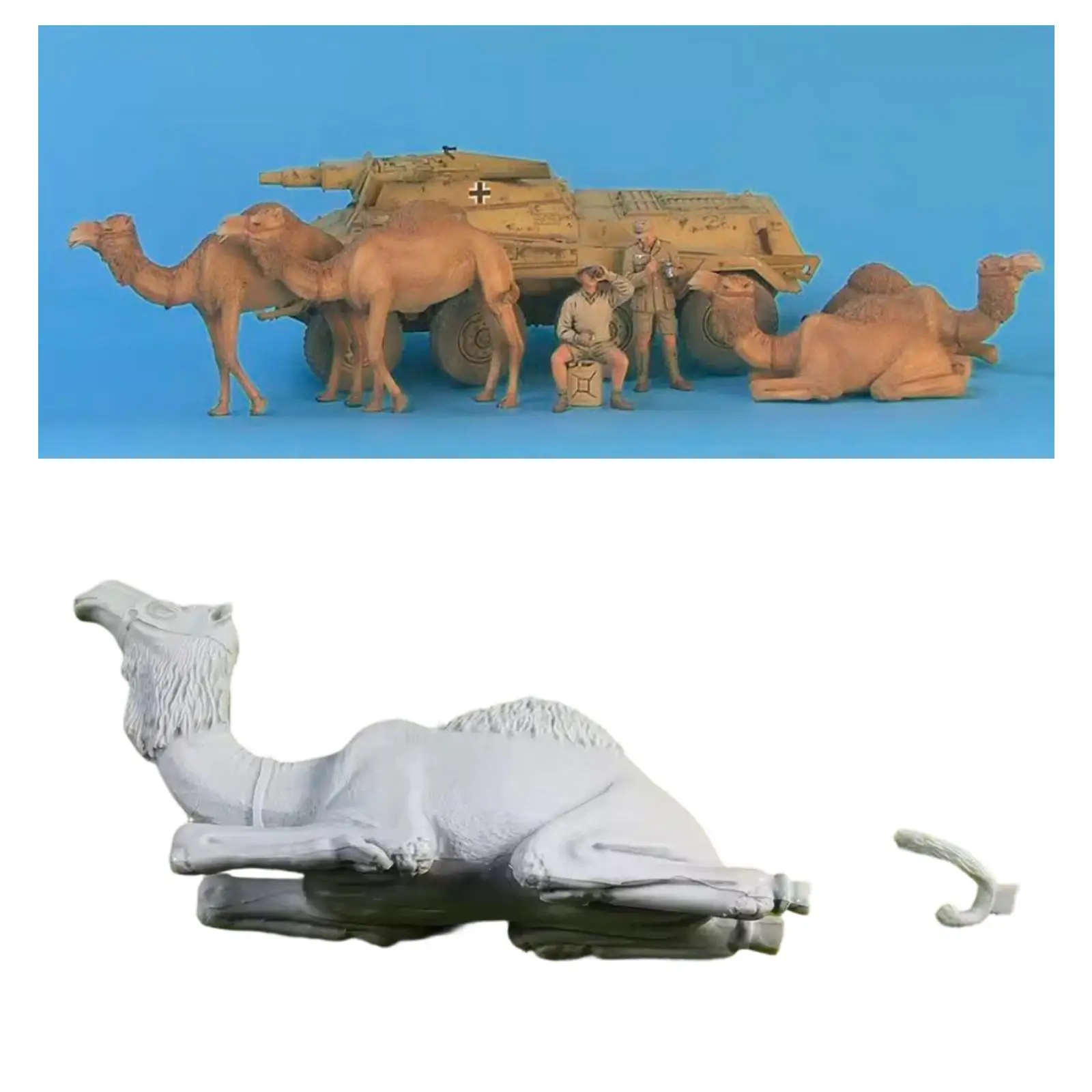 Figura de camello desértico para dioramas en miniatura - imagen 2