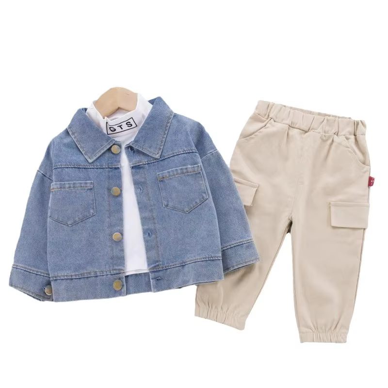 Conjunto ropa bebé chaqueta camiseta pantalón otoño - imagen 3