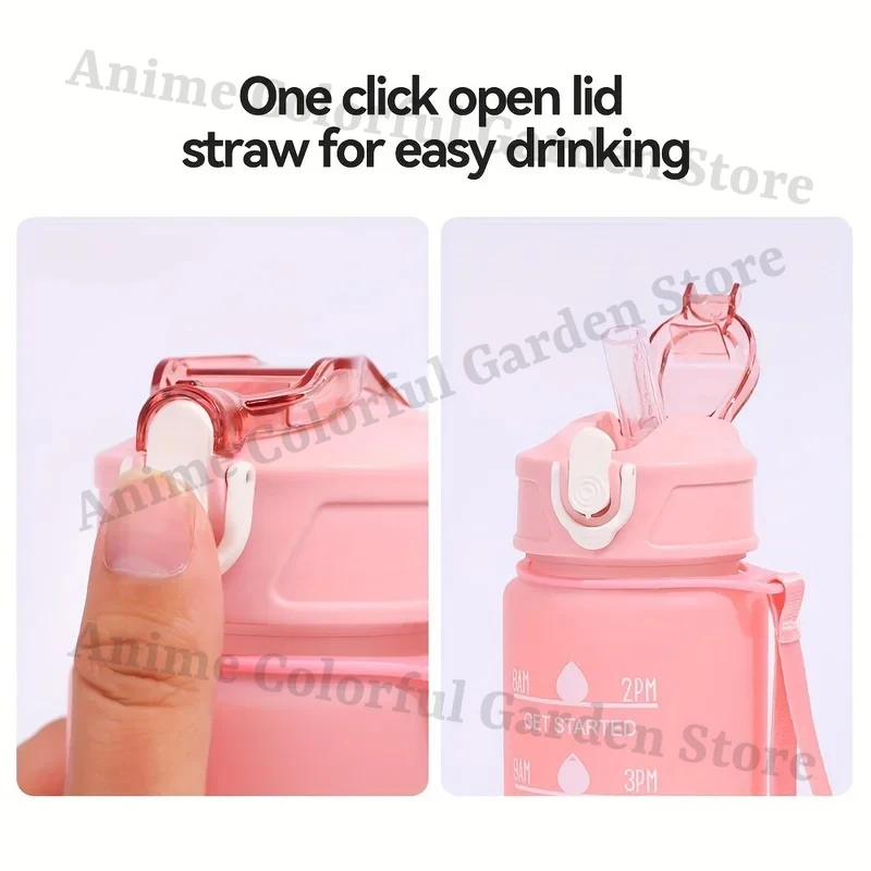 Botella de agua Sonic estilo anime con degradado portátil - imagen 4