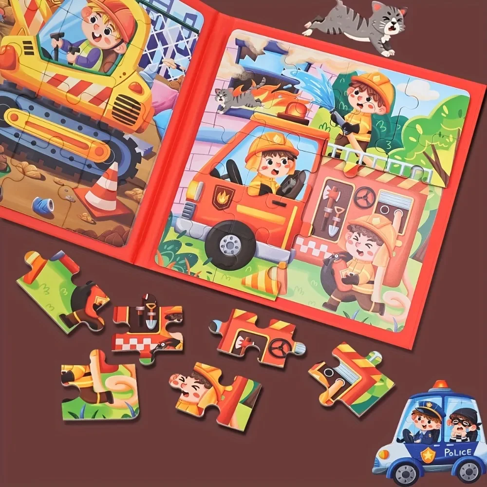 Rompecabezas magnético plegable infantil para viajes en coche - imagen 5