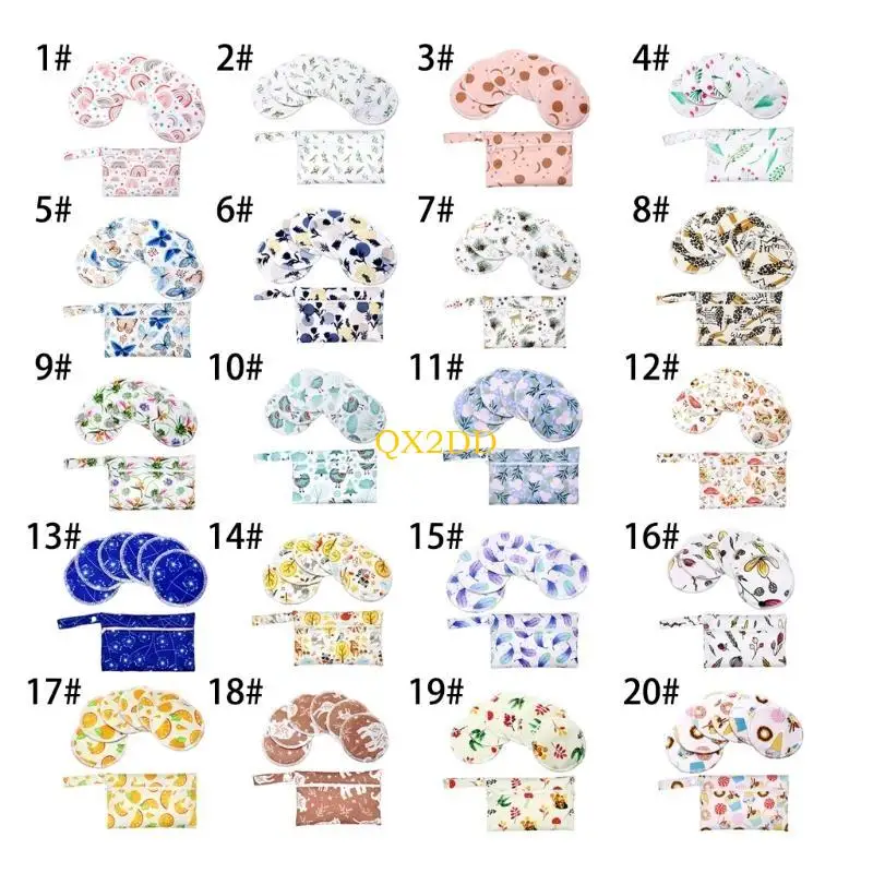 Almohadillas de lactancia de bambú reutilizables, suaves y transpirables - imagen 3