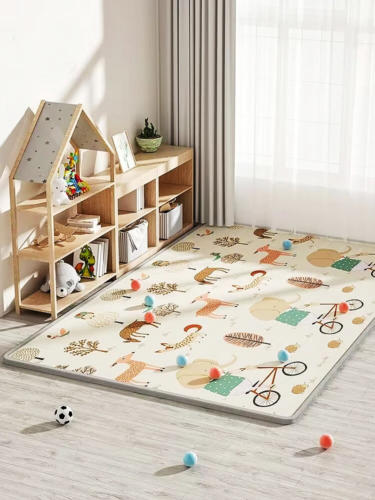 Alfombra de juego plegable en uso