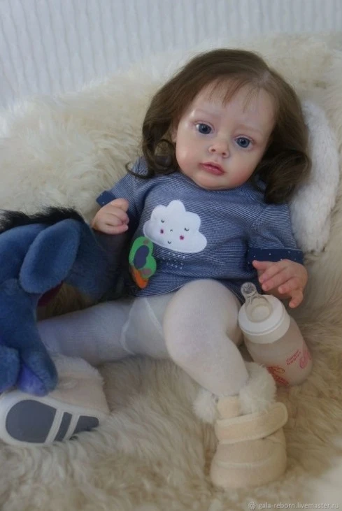 Kit de muñeca reborn NPK Pouplar Chloe sin pintar, tacto suave - imagen 2