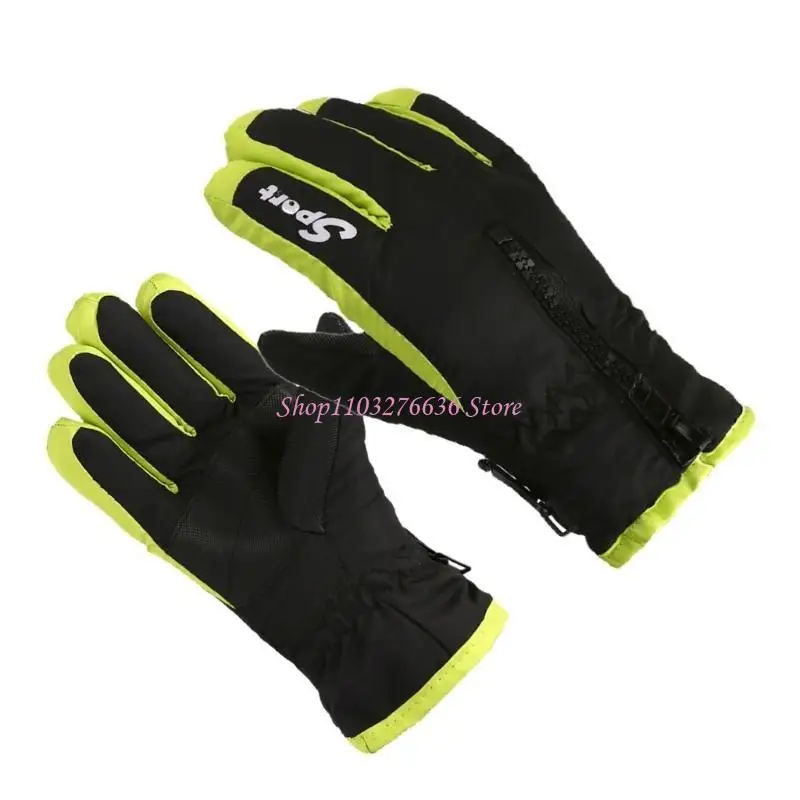 Guantes de esquí antideslizantes térmicos para niños