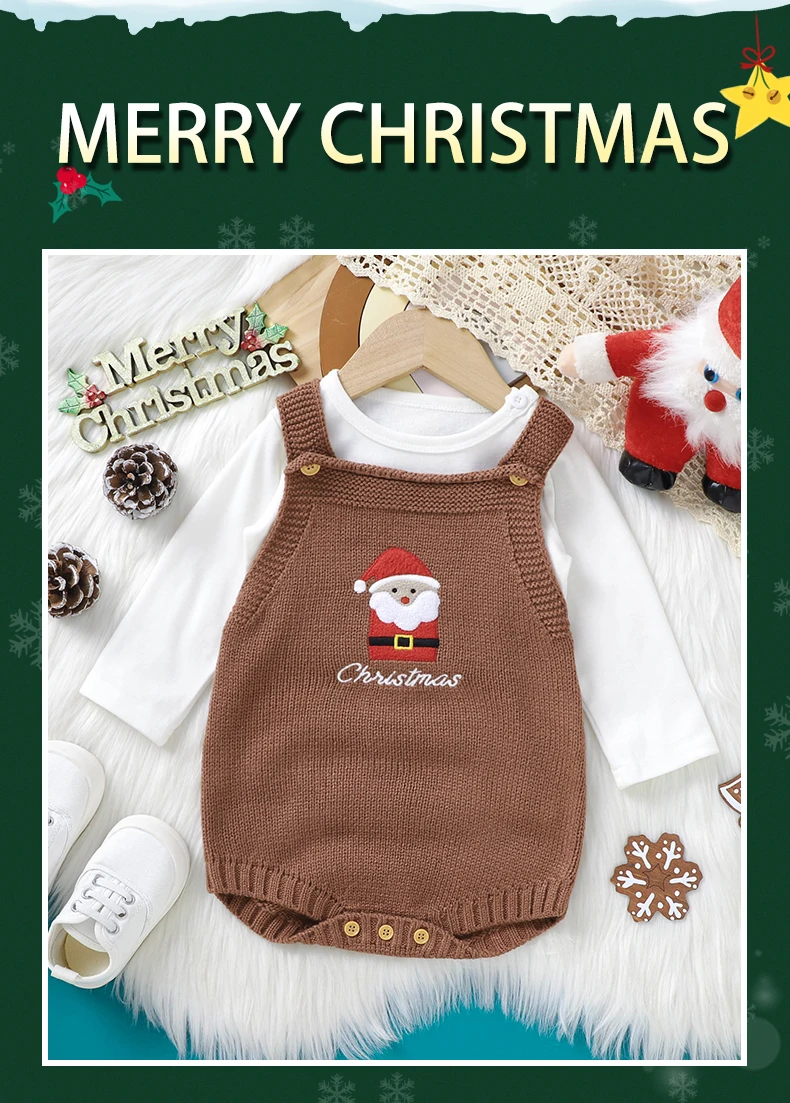 Mono navideño de punto para bebé
