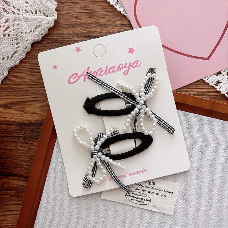 Horquilla infantil con lazo de perlas – Accesorio delicado para niña - imagen 5