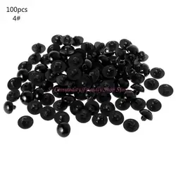 Botón de vástago negro para muñeca DIY de costura
