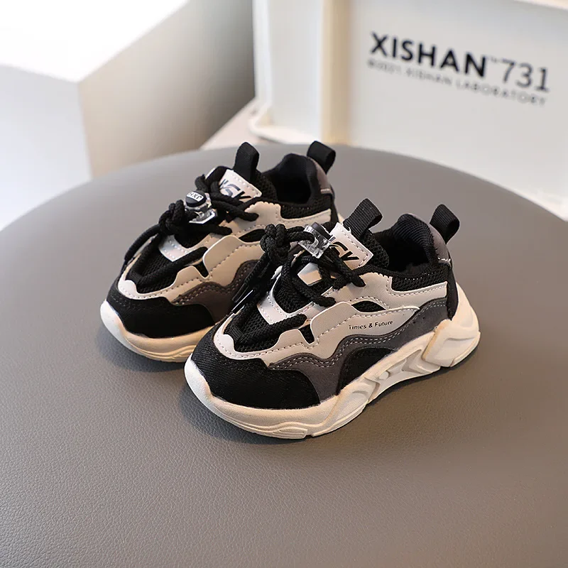 Zapatillas running niño transpirables – Malla ligera primavera y otoño