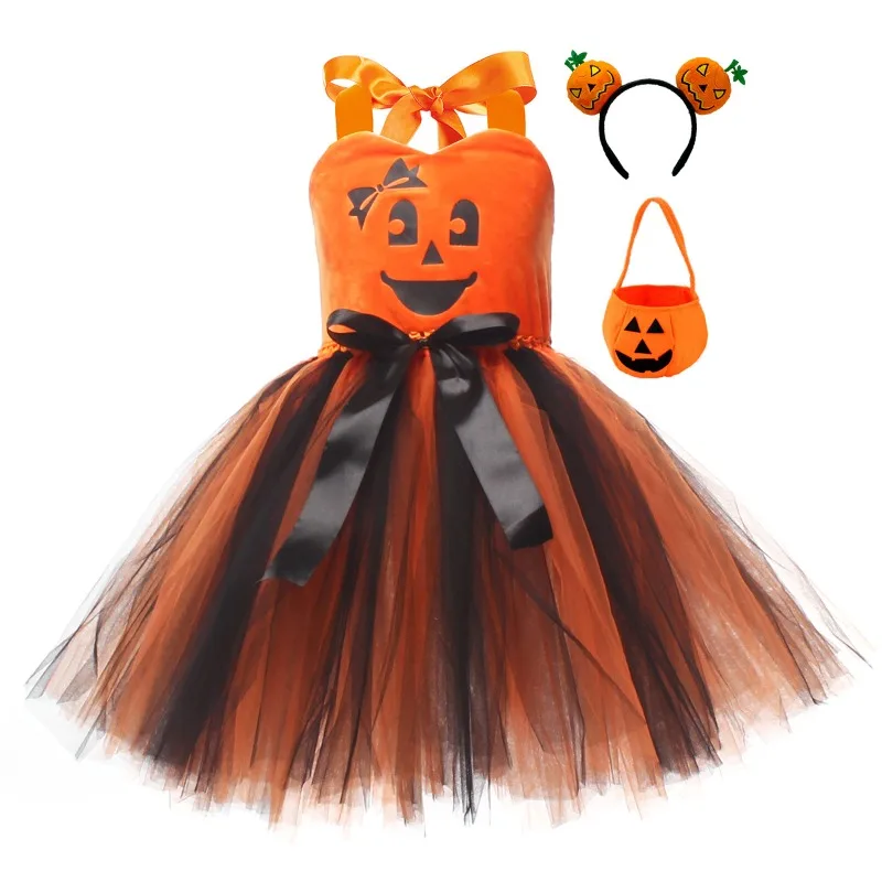 Vestido de Halloween para niña – elegante y divertido, estilo retro - imagen 4